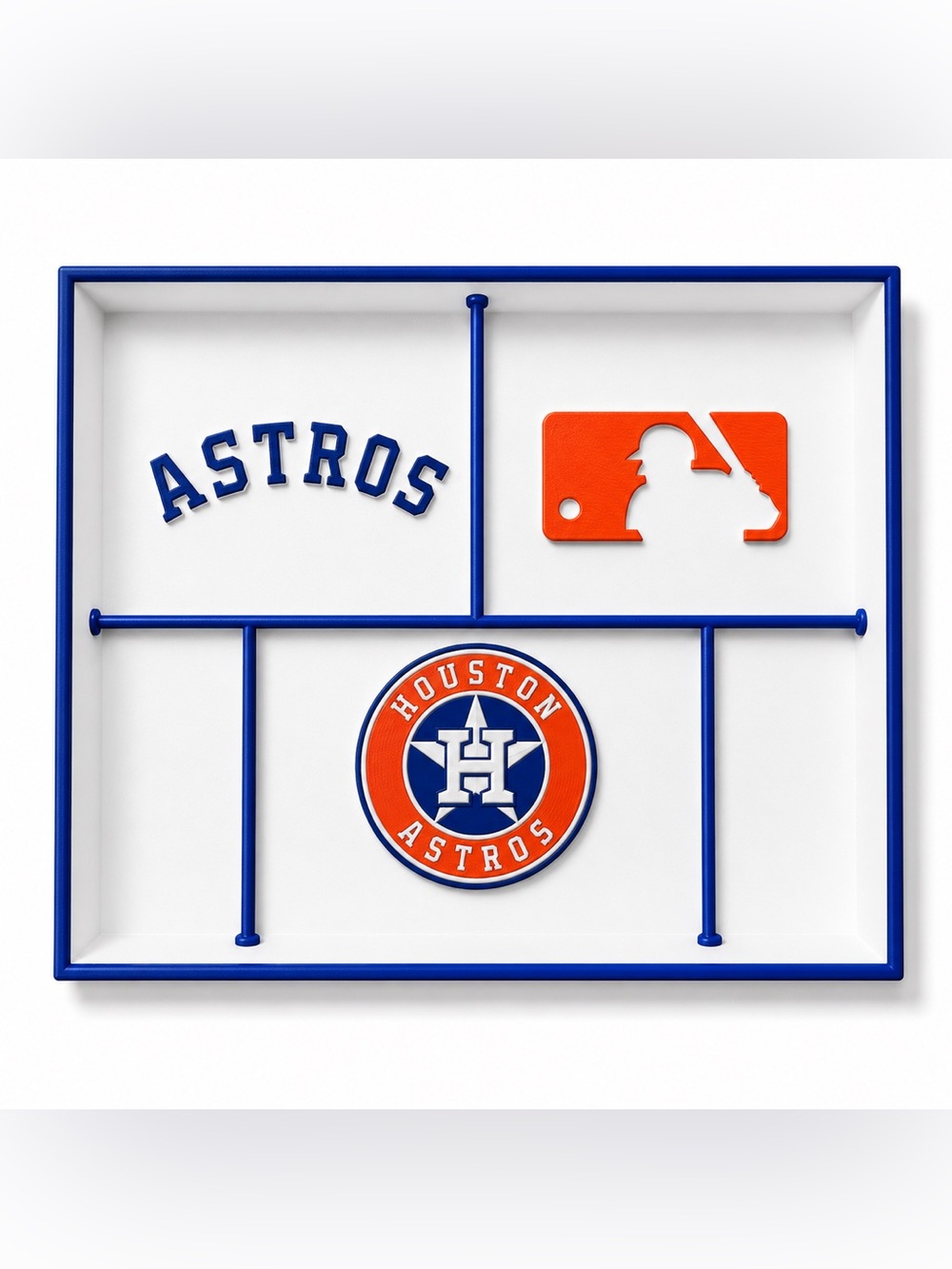 Houston Astros MLB Pocket Dump Tray - For Keys, Wallet, Money, Etc